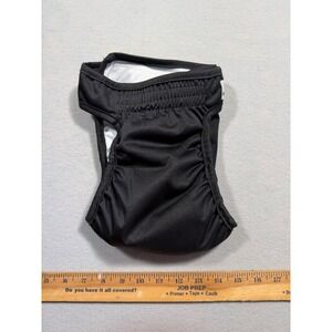 Pet Parents Washable Dog Diaper Black Reusable Female Male Incontinence Large